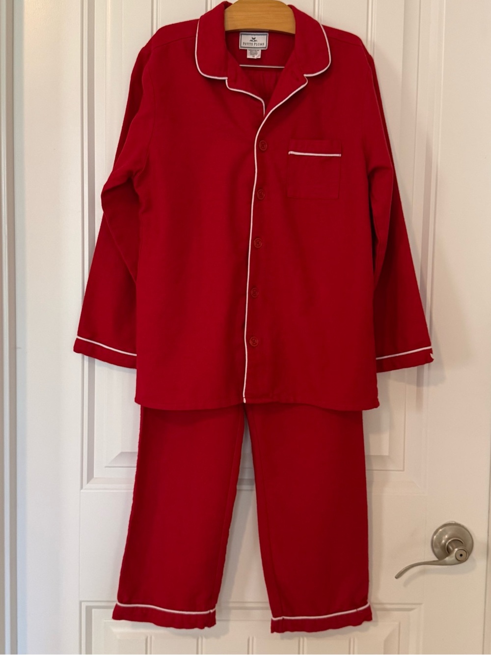 Petite Plume Kids Red Pajama Set Size 10 Classic Christmas Sleepwear